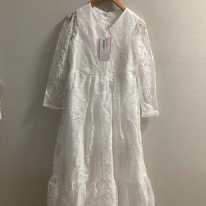 JJ's House Lace Flower Girl Dress